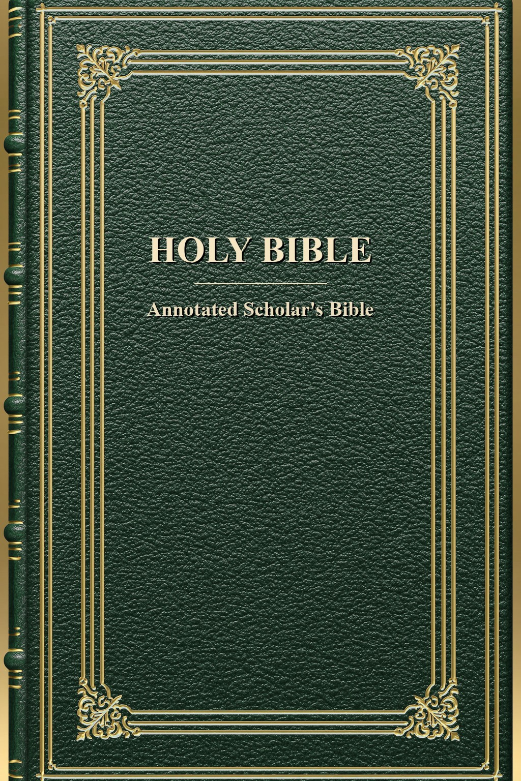 Annotated Scholar's Bible cover — beadline in forest